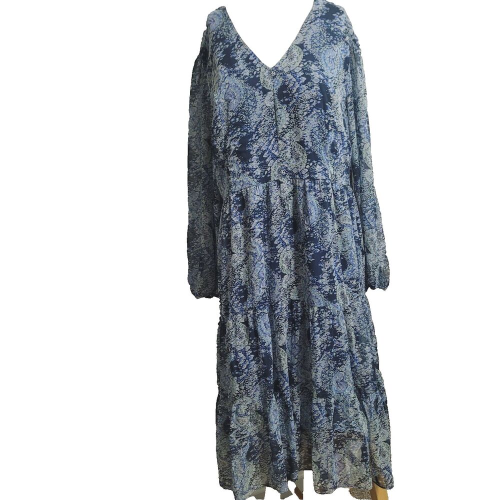Joie size XL Dress long maxi lining stretch pullover hi-low flowy